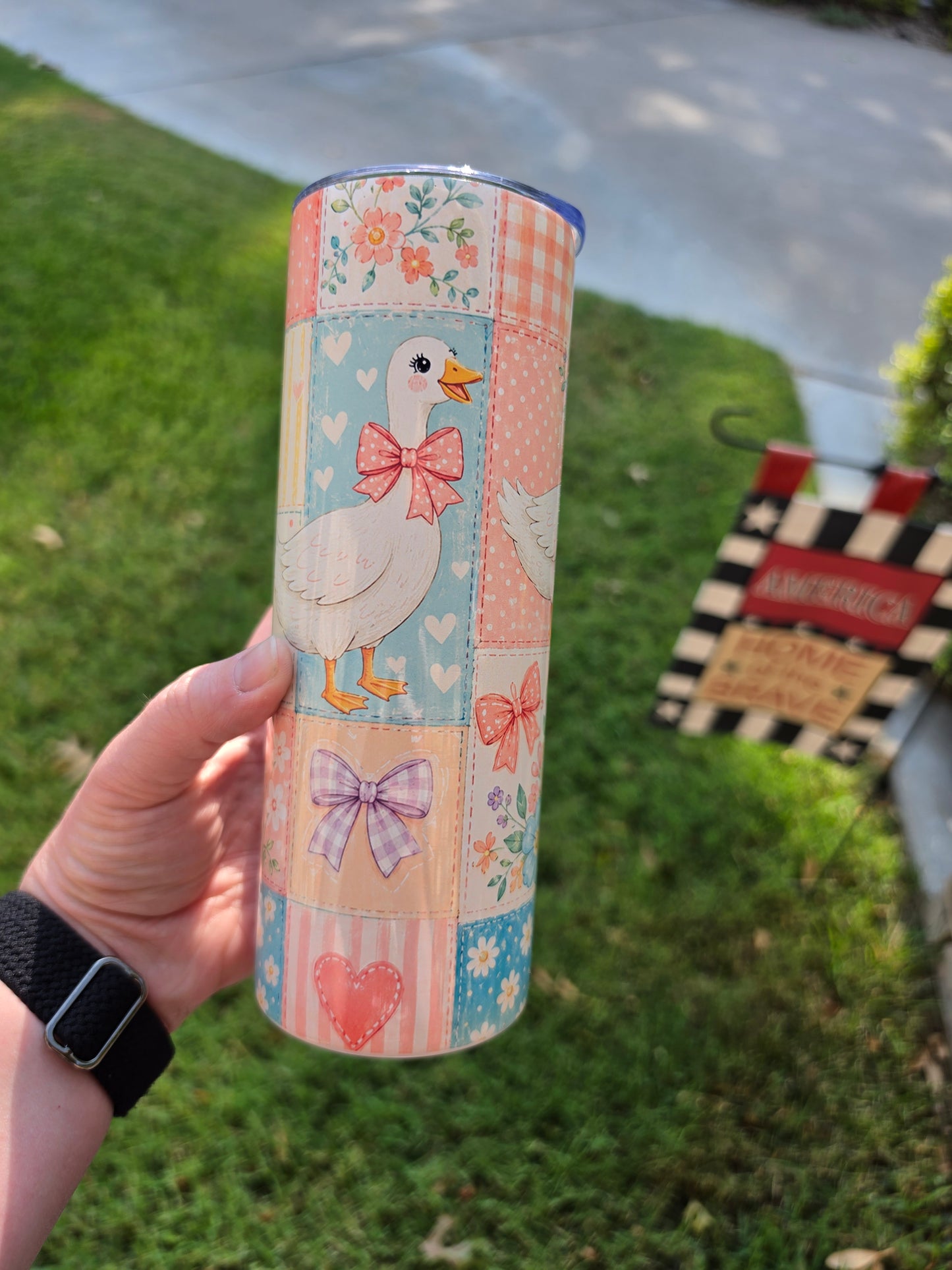 Pastel Patchwork Goose