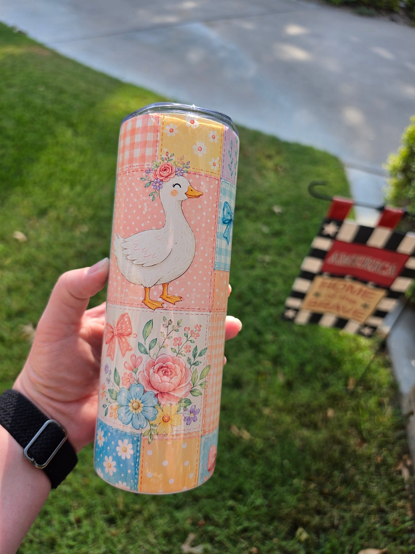 Pastel Patchwork Goose